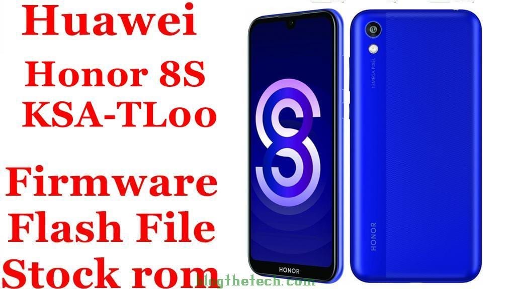 Huawei Honor 8S KSA-TL00 Firmware Download