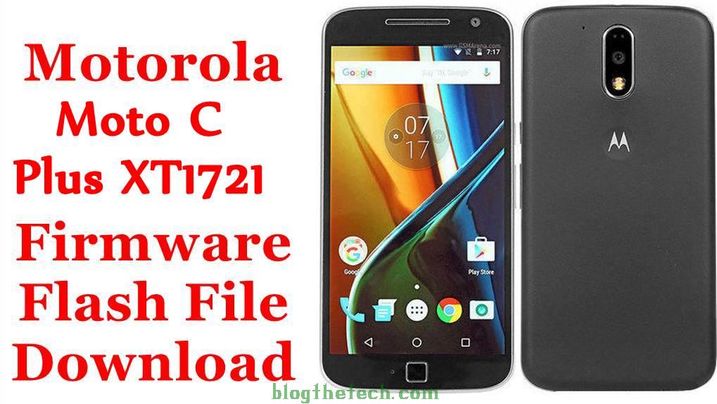 Motorola Moto C Plus XT1721 Firmware