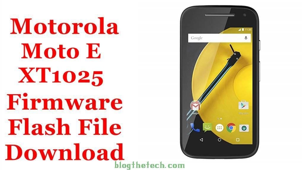 Motorola Moto E XT1025 Firmware