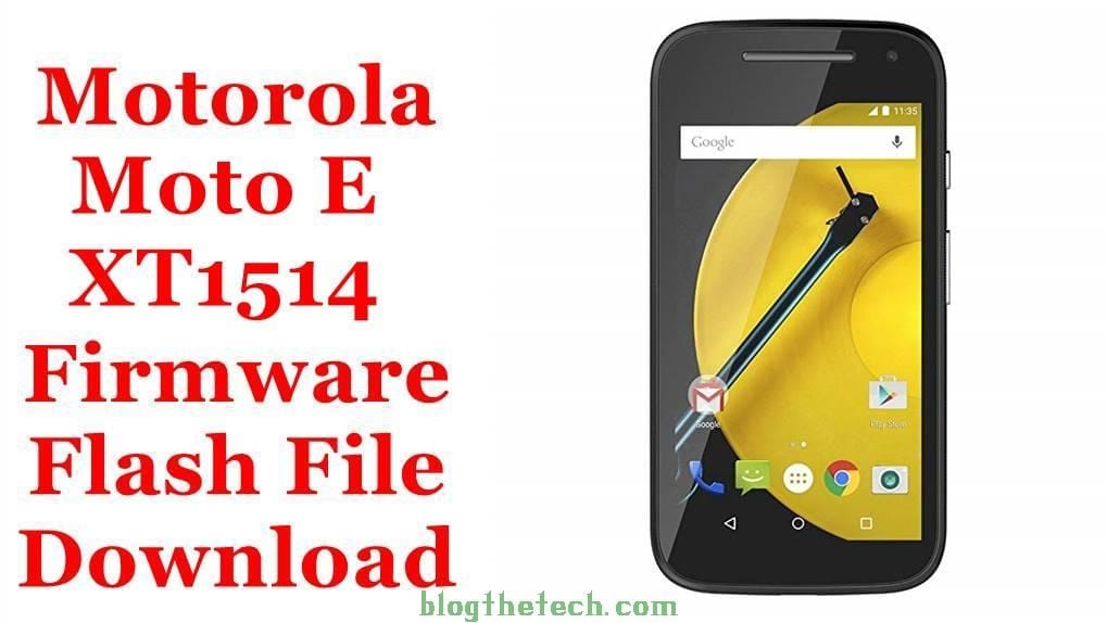 Motorola Moto E XT1514 Firmware