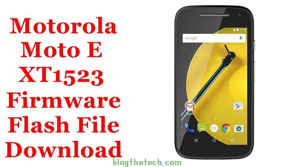 Motorola Moto E XT1523 Firmware