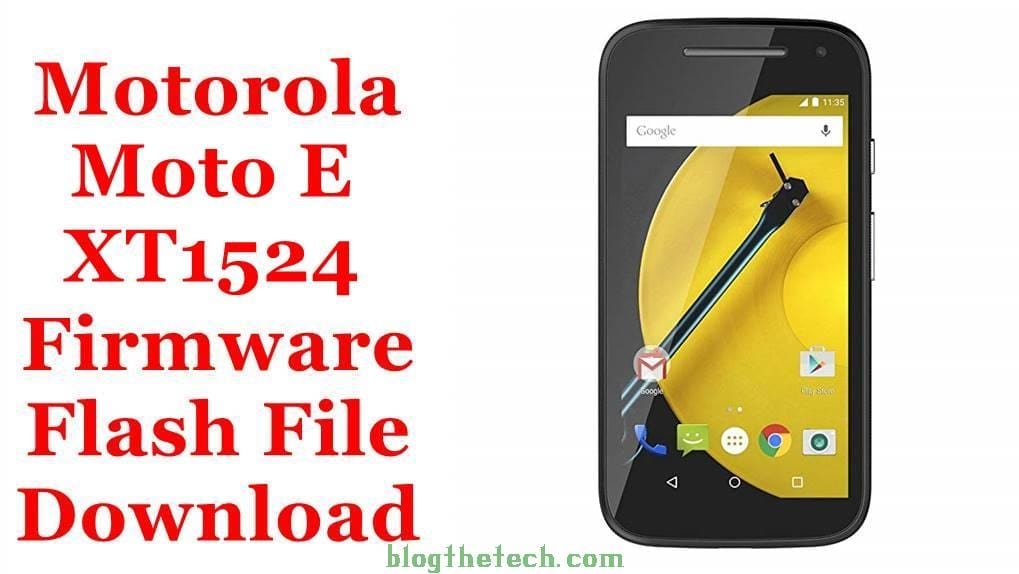 Motorola Moto E XT1524 Firmware