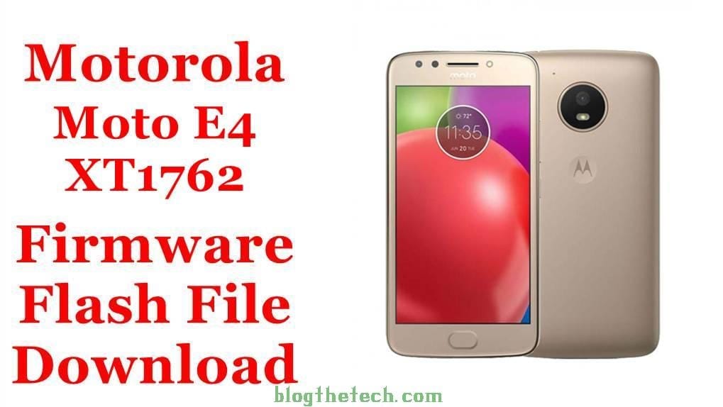 Motorola Moto E4 XT1762 Firmware