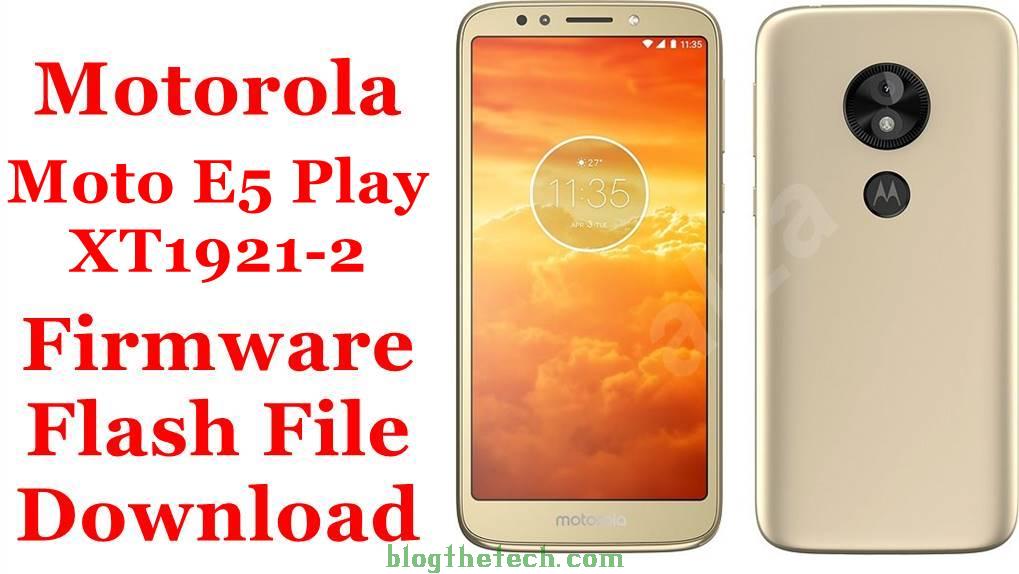 Motorola Moto E5 Play XT1921-2 Firmware