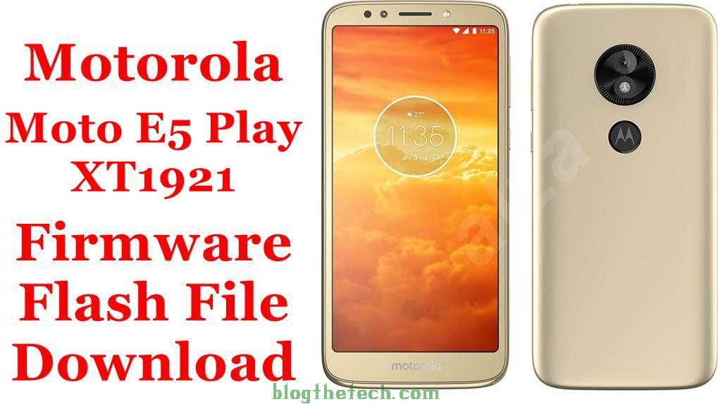 Motorola Moto E5 Play XT1921 Firmware