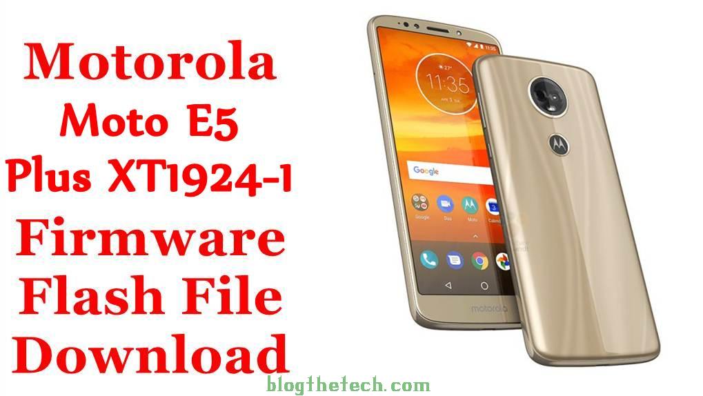 Motorola Moto E5 Plus XT1924-1 Firmware