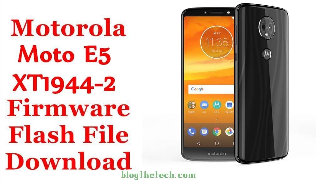 Motorola Moto E5 XT1944-2 Firmware