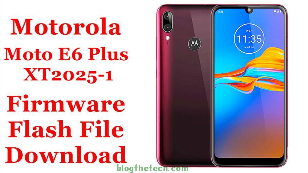 Motorola Moto E6 Plus XT2025-1 Firmware