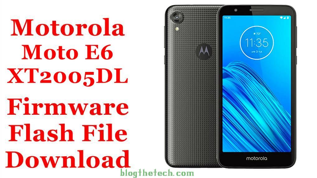 Motorola Moto E6 XT2005DL Firmware