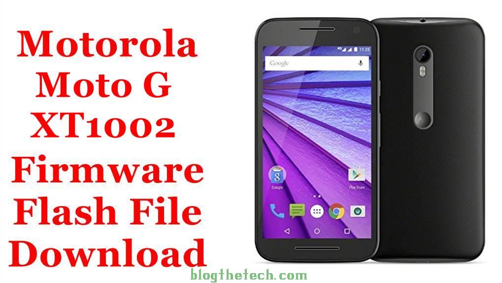 Motorola Moto G XT1002 Firmware