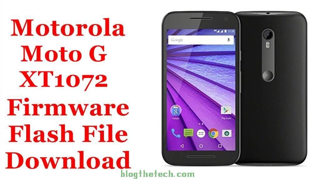 Motorola Moto G XT1072 Firmware