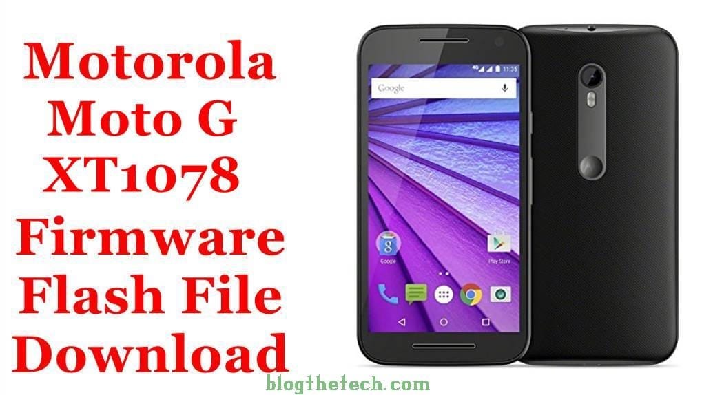 Motorola Moto G XT1078 Firmware