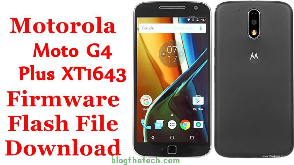 Motorola Moto G4 Plus XT1643 Firmware