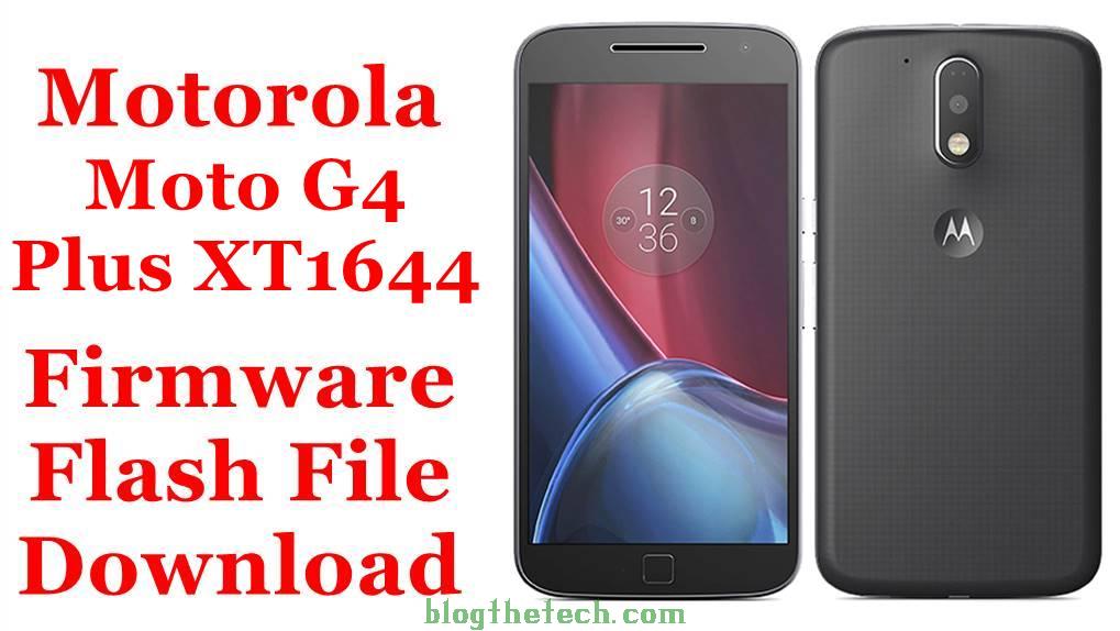 Motorola Moto G4 Plus XT1644 Firmware