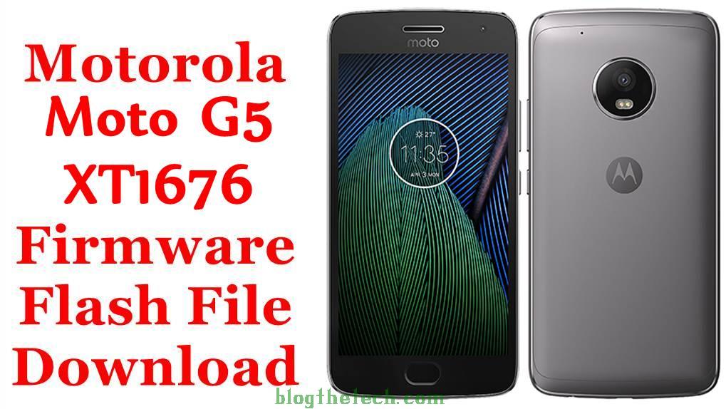 Motorola Moto G5 XT1676 Firmware