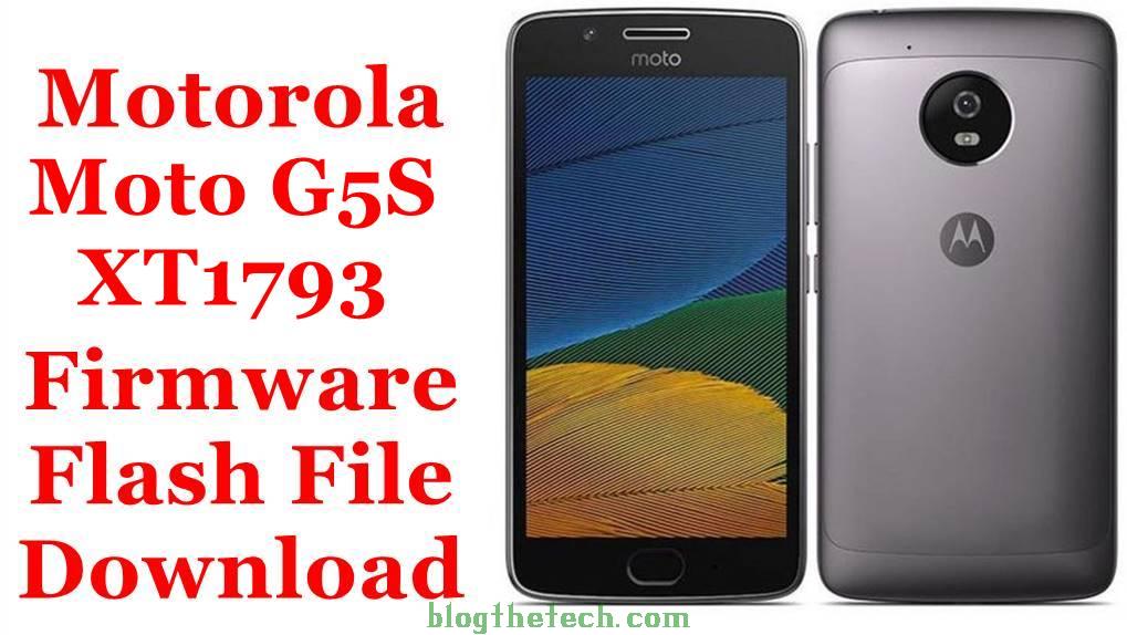 Motorola Moto G5S XT1793 Firmware