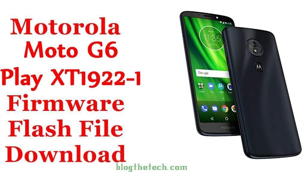 Motorola Moto G6 Play XT1922-1 Firmware