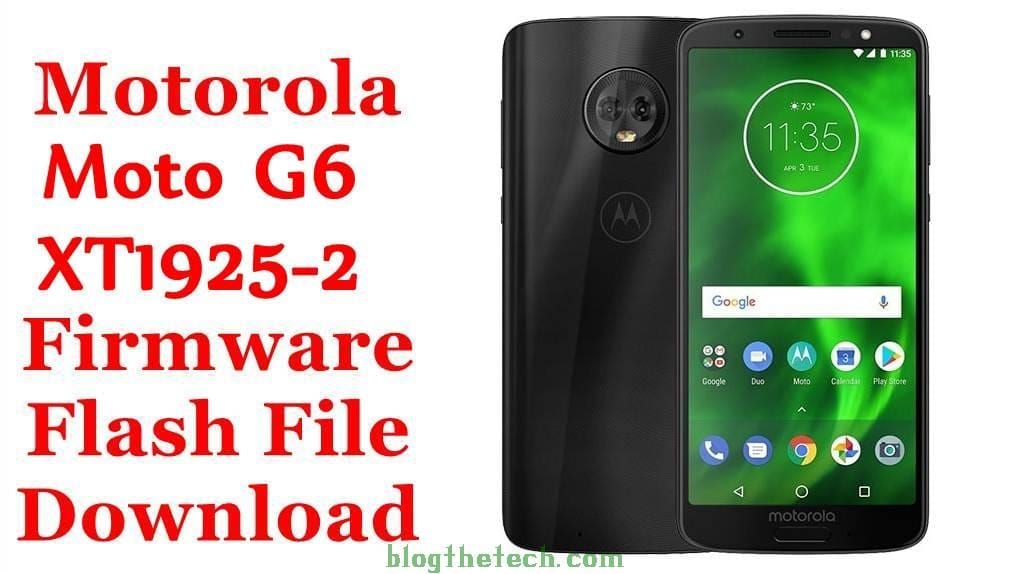 Motorola Moto G6 XT1925-2 Firmware