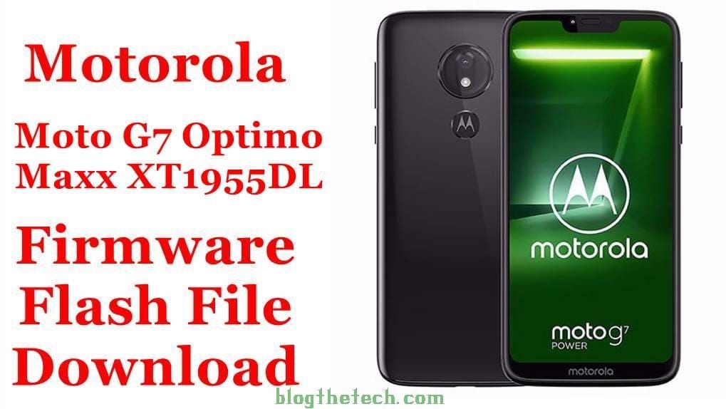 Motorola Moto G7 Optimo Maxx XT1955DL Firmware