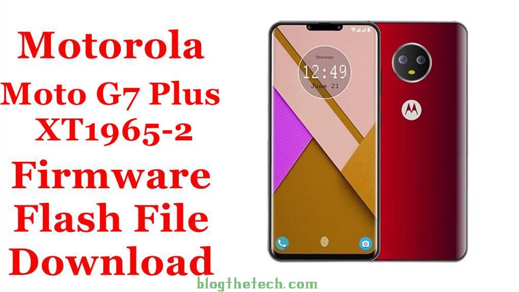 Motorola Moto G7 Plus XT1965-2 Firmware