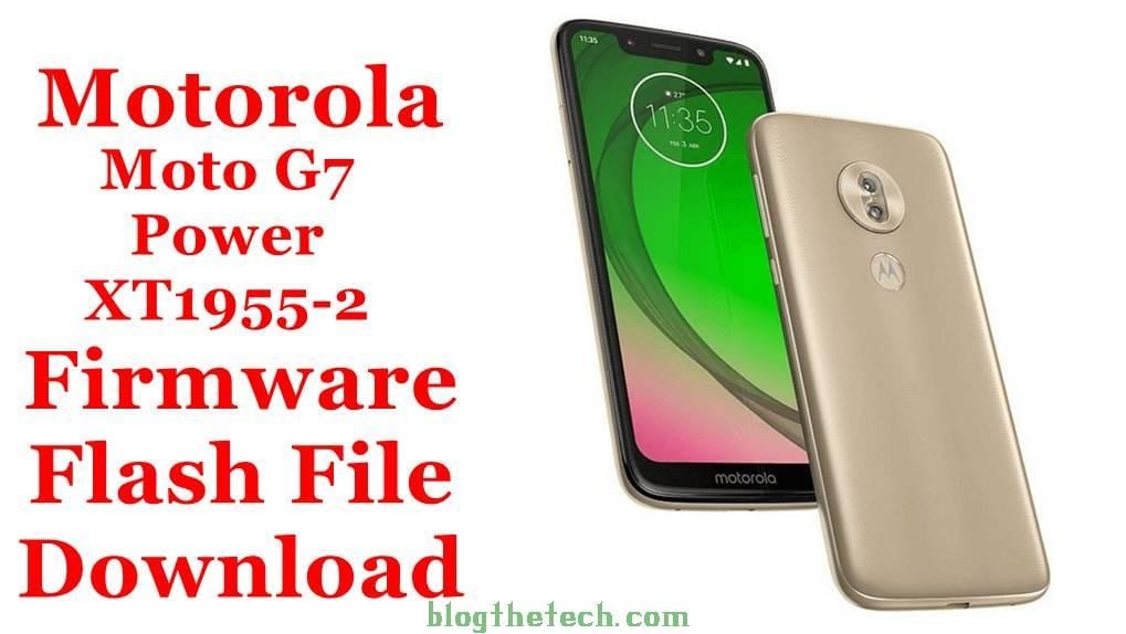 Motorola Moto G7 Power XT1955-2 Firmware