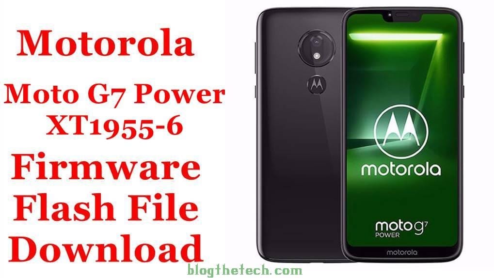 Motorola Moto G7 Power XT1955-6 Firmware