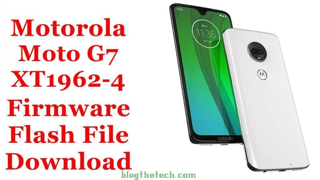 Motorola Moto G7 XT1962-4 Firmware