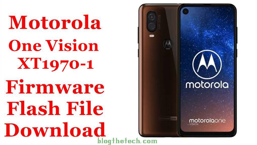 Motorola One Vision XT1970-1 Firmware