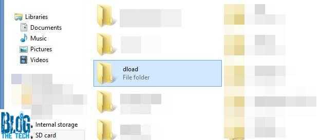 Create a folder name dload