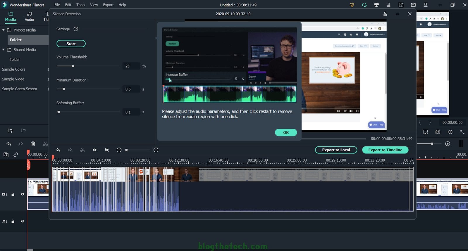 Filmora X Audio Editing Feature