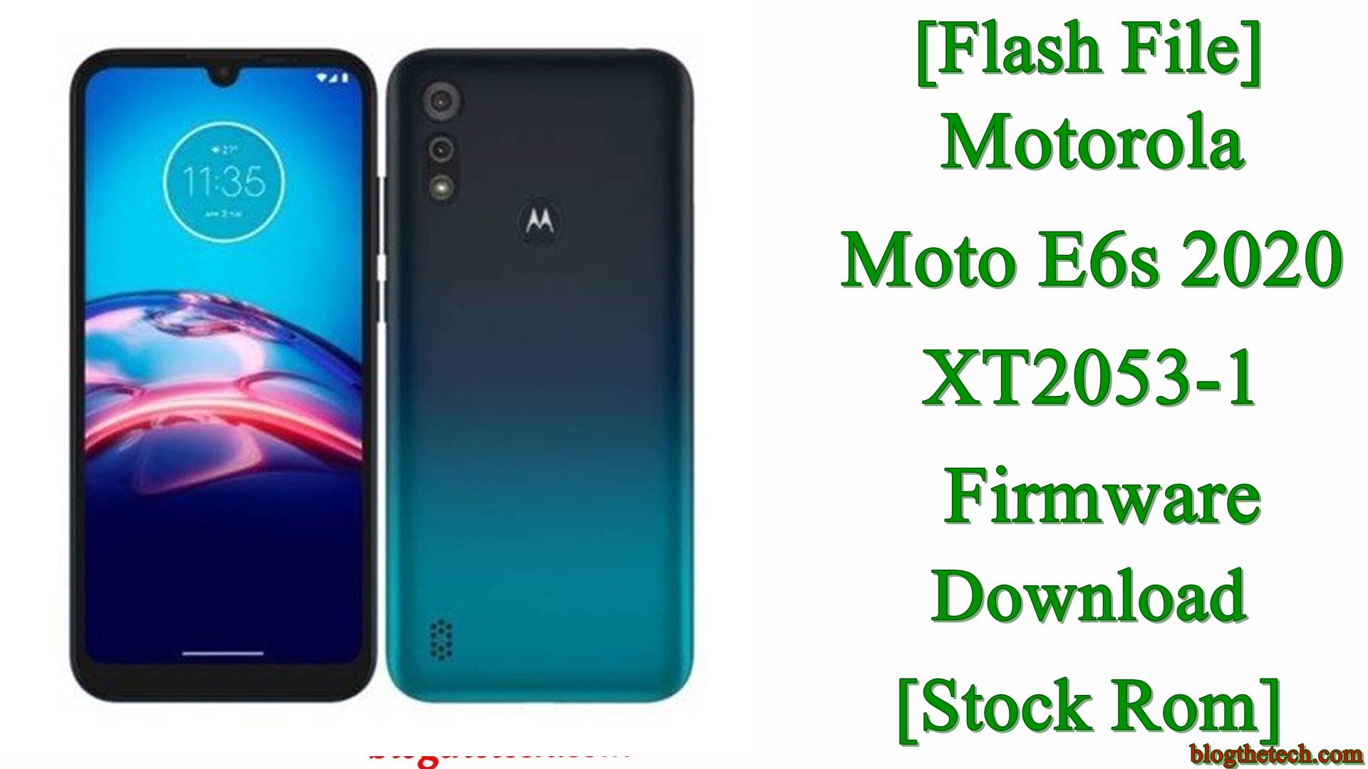 Motorola Moto E6s 2020 XT2053-1 Firmware