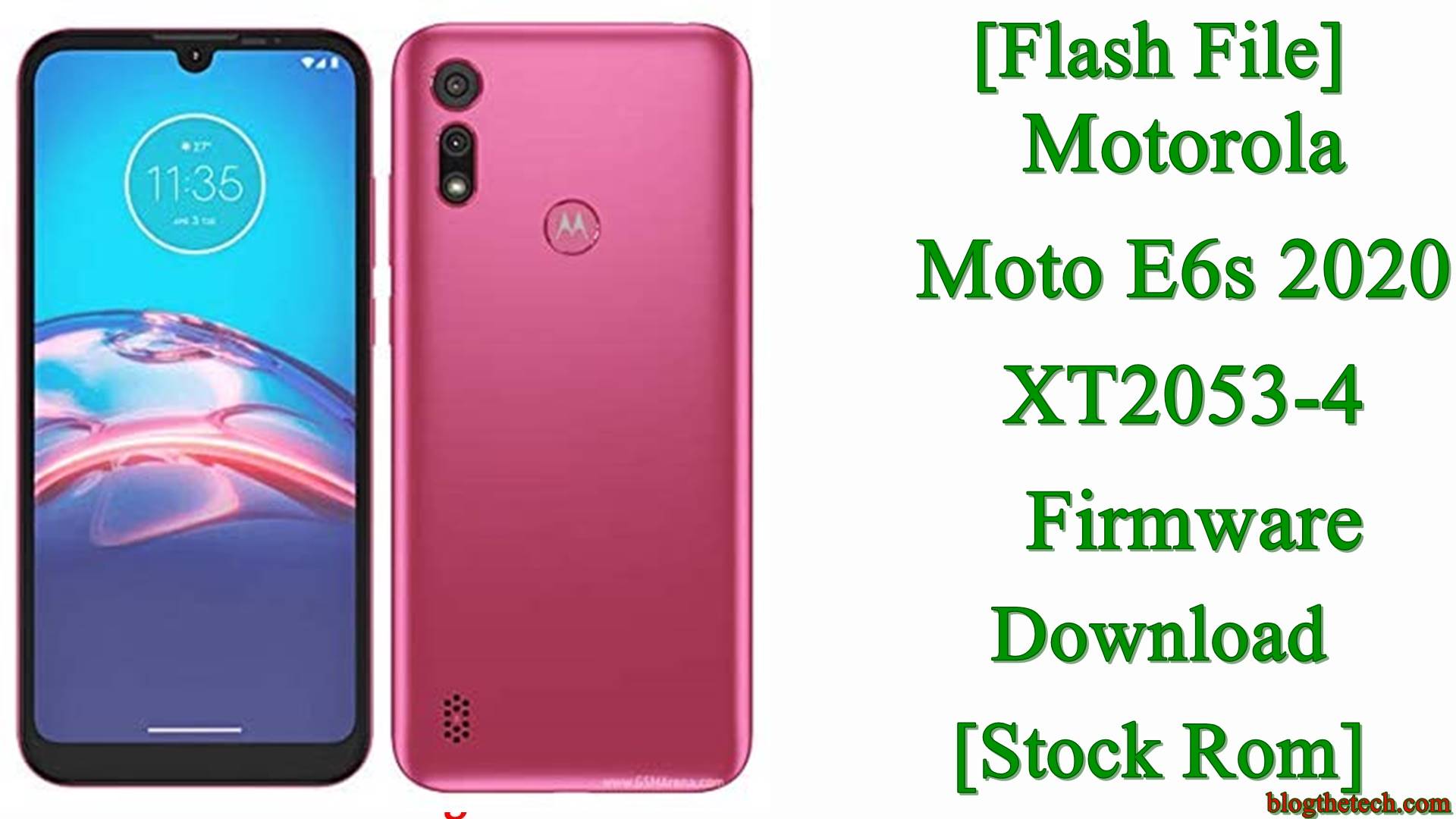 Motorola Moto E6s 2020 XT2053-4 Firmware