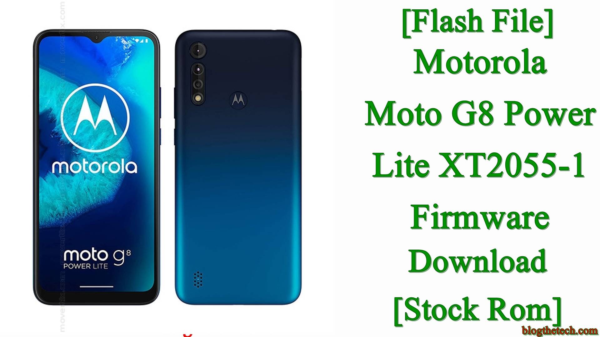Motorola Moto G8 Power Lite XT2055-1 Firmware