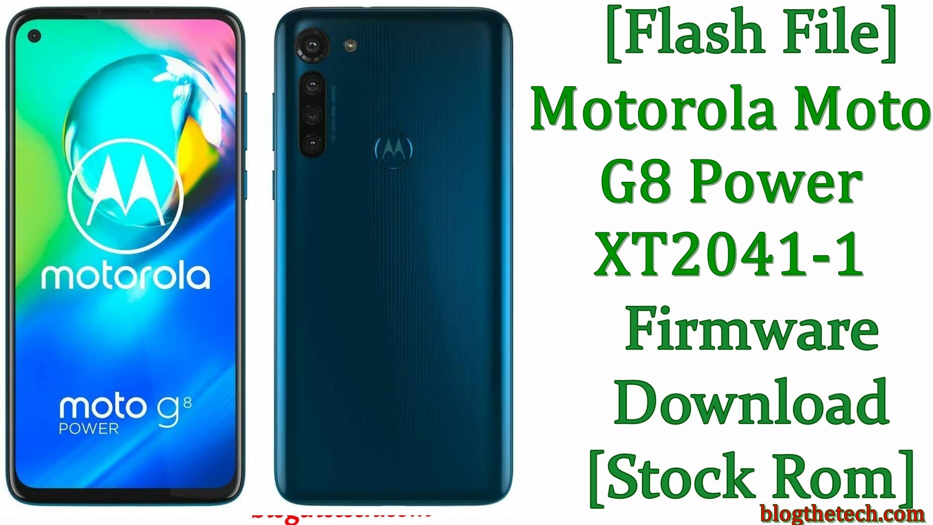 Motorola Moto G8 Power XT2041-1 Firmware