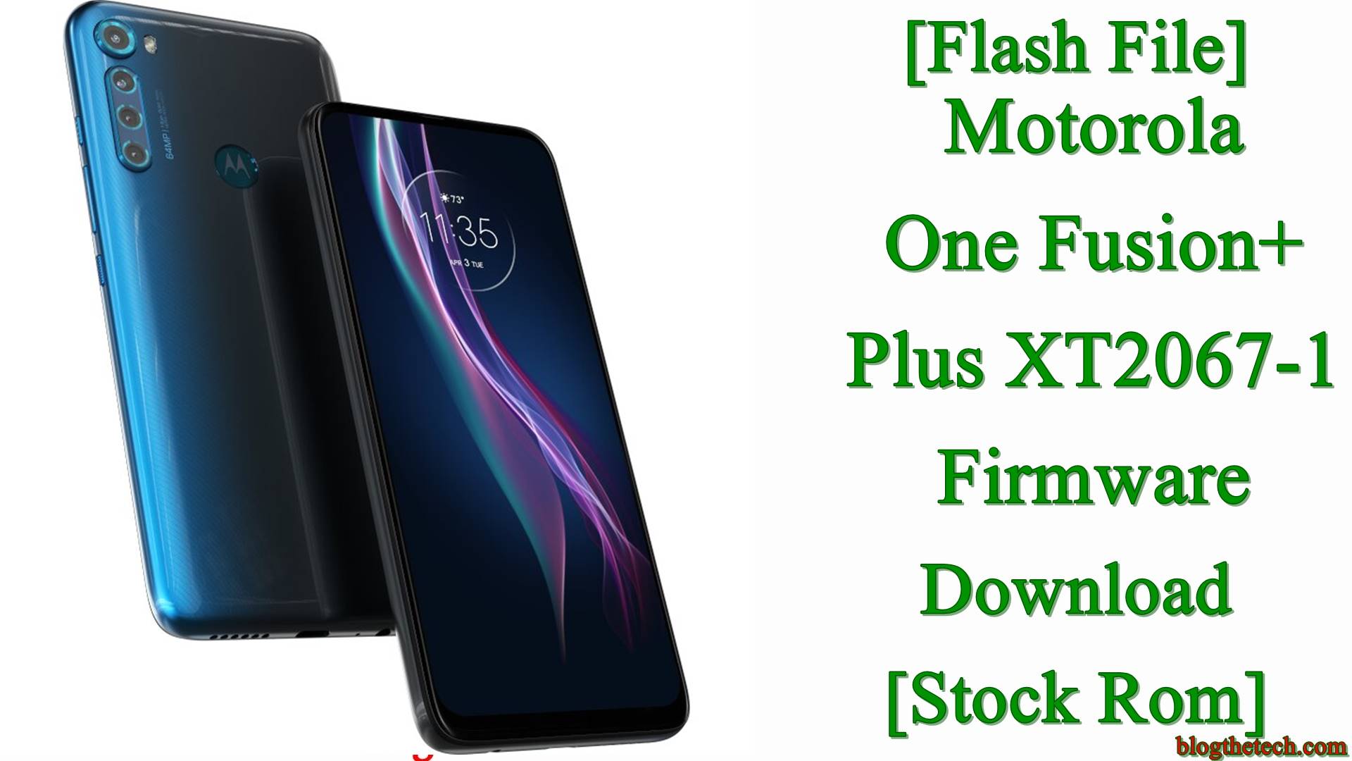 Motorola One Fusion+ Plus XT2067-1 Firmware