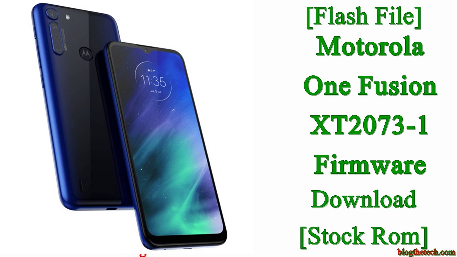 Motorola One Fusion XT2073-1 Firmware
