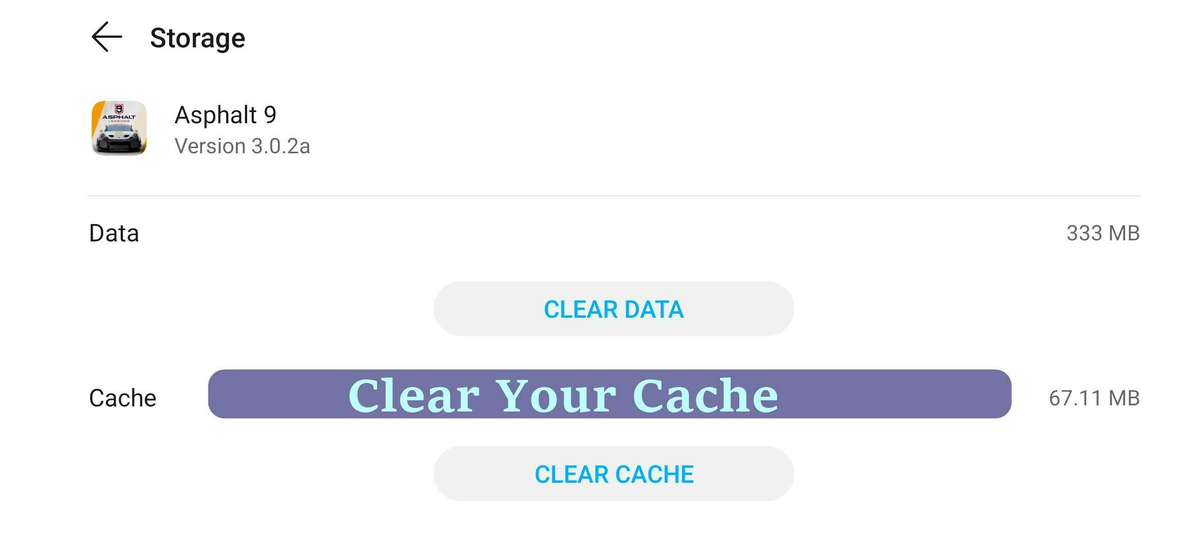 Clear Your Cache