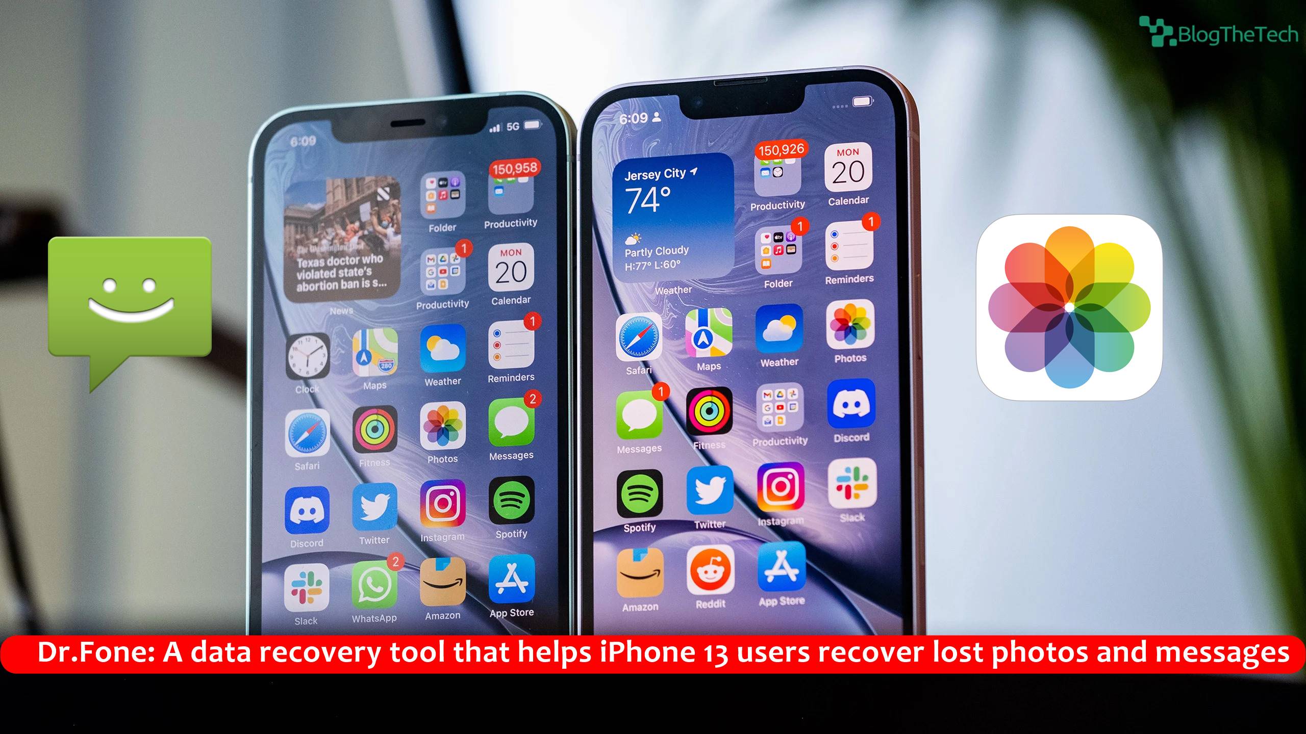 Dr.Fone: A data recovery tool that helps iPhone 13 users recover lost photos and messages.
