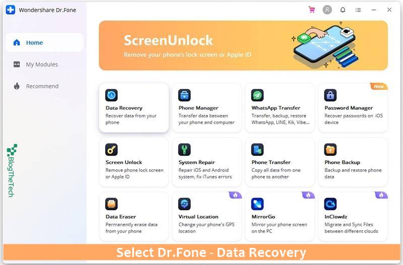 Dr.Fone Data Recovery