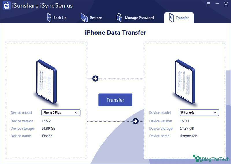 How to transfer data from iPhone to iPhone with iSyncGenius