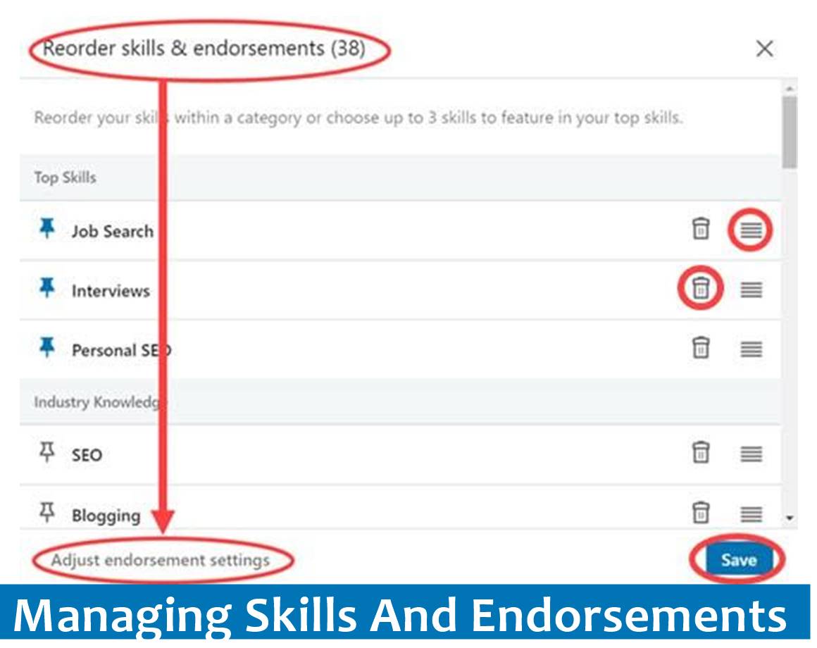 Managing Skills And Endorsements