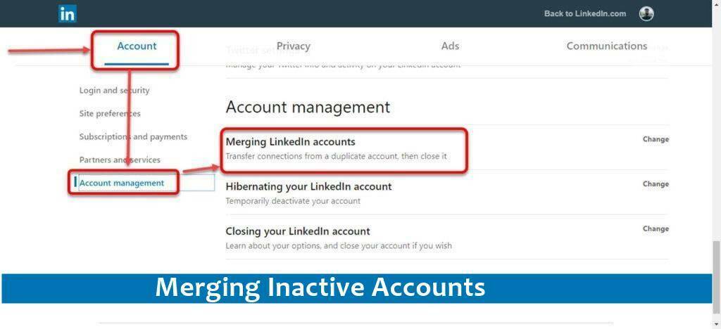 Merging Inactive Accounts