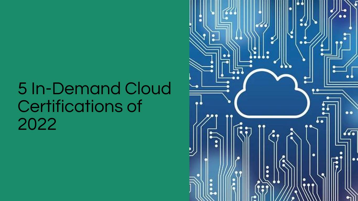 5 InDemand Cloud Certifications Of 2024 Blog The Tech
