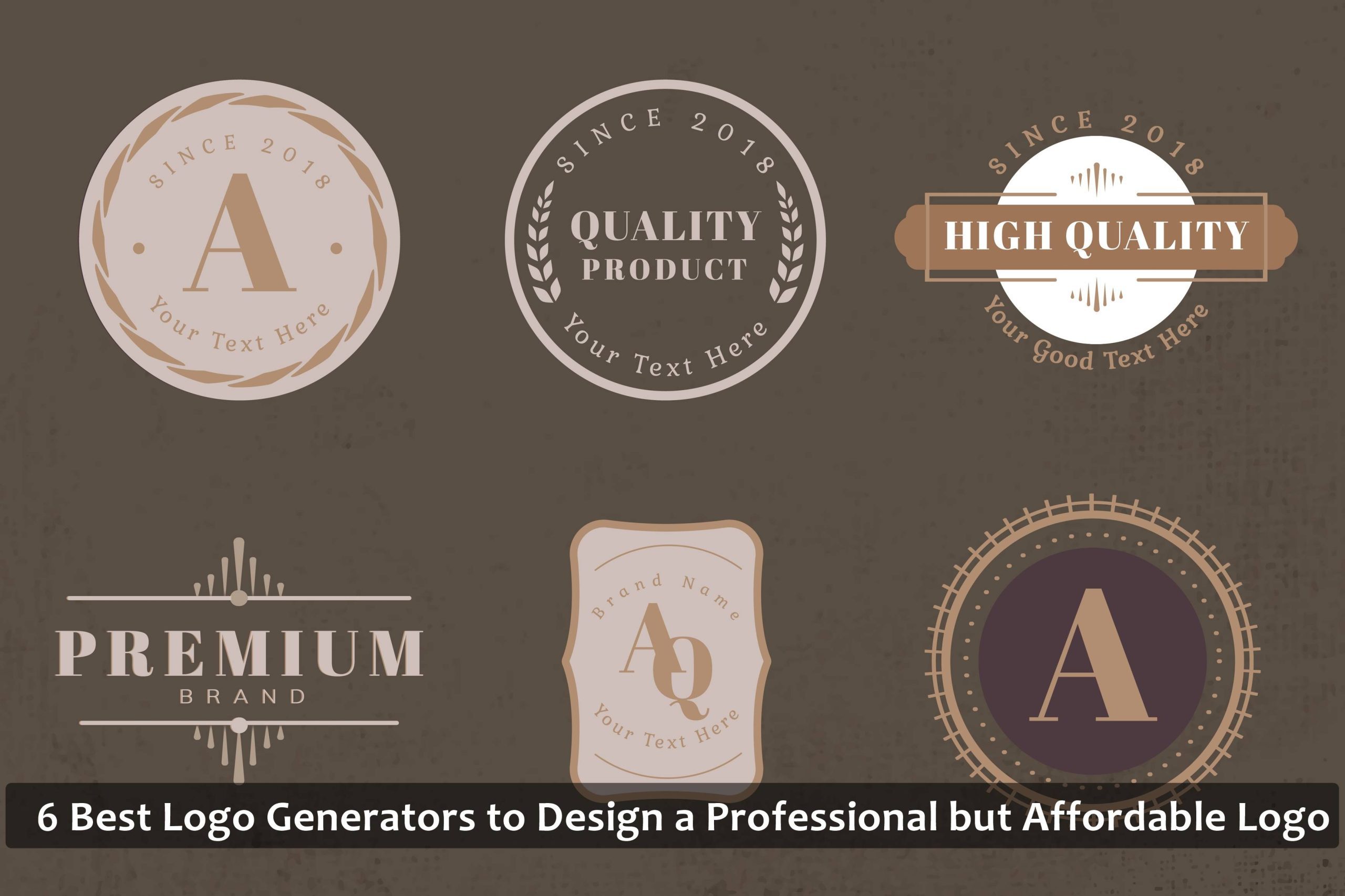 6 Best Logo Generators to Design a Professional but Affordable Logo