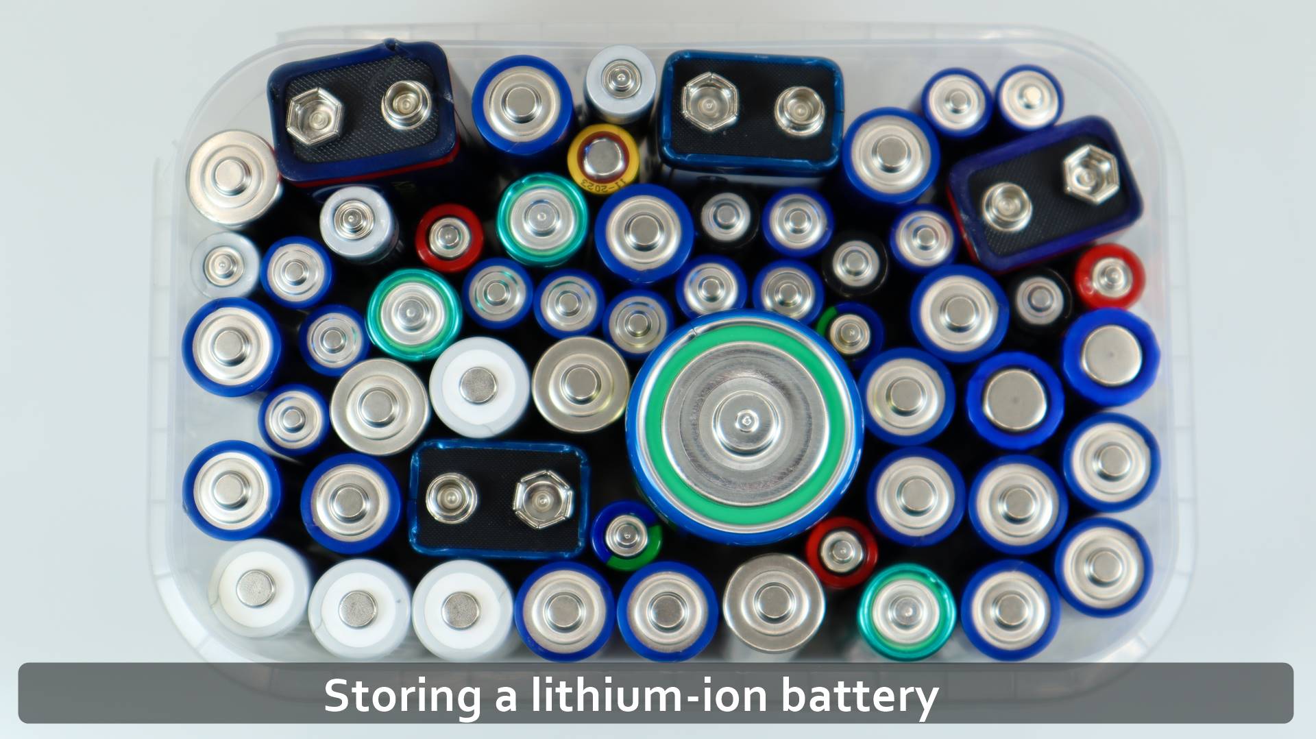 Storing a lithium ion battery