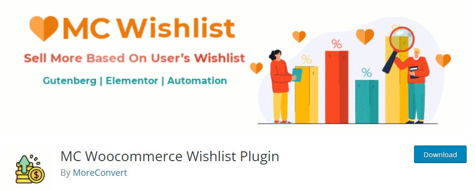 Mc Wishlist WooCommerce plugin (MoreConvert wishlist plugin)