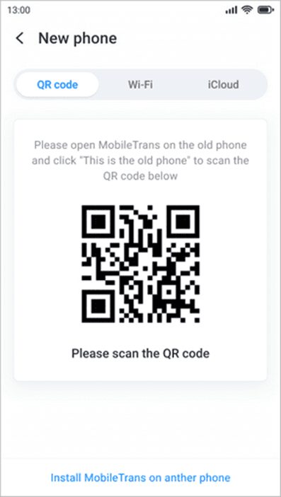 MobileTrans app QR Code