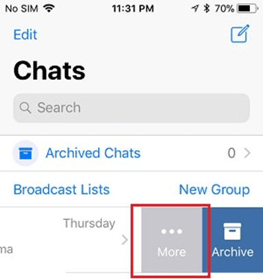 WhatsApp chat Archive