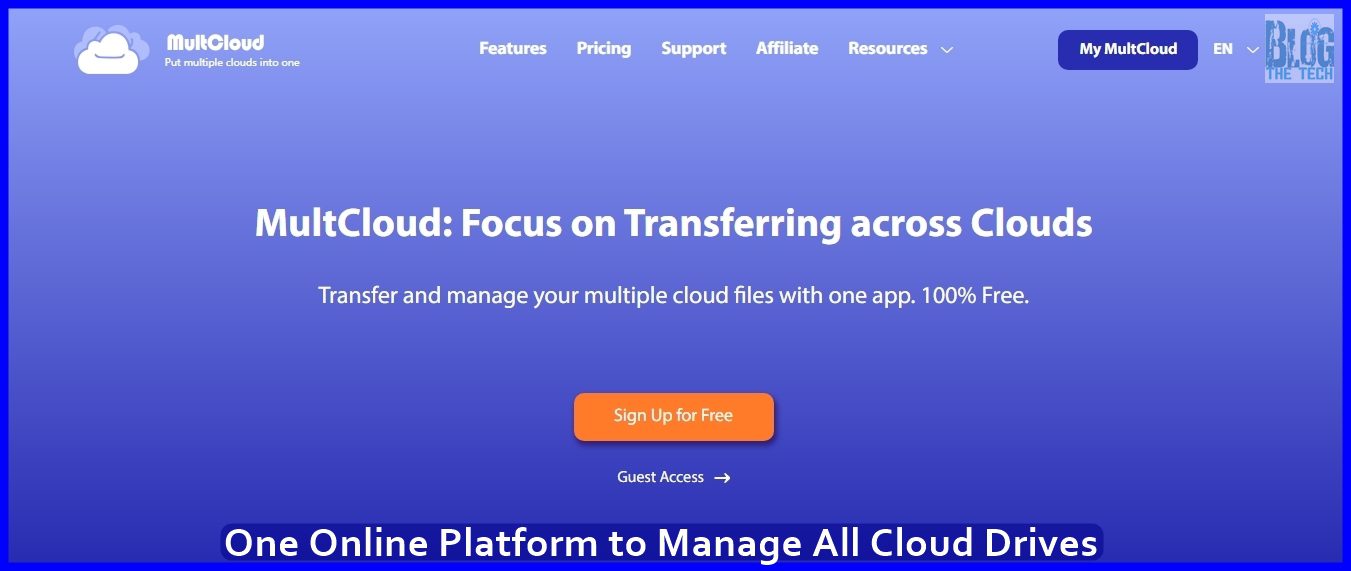 One Online Platform to Manage All Cloud Drives - MultCloud