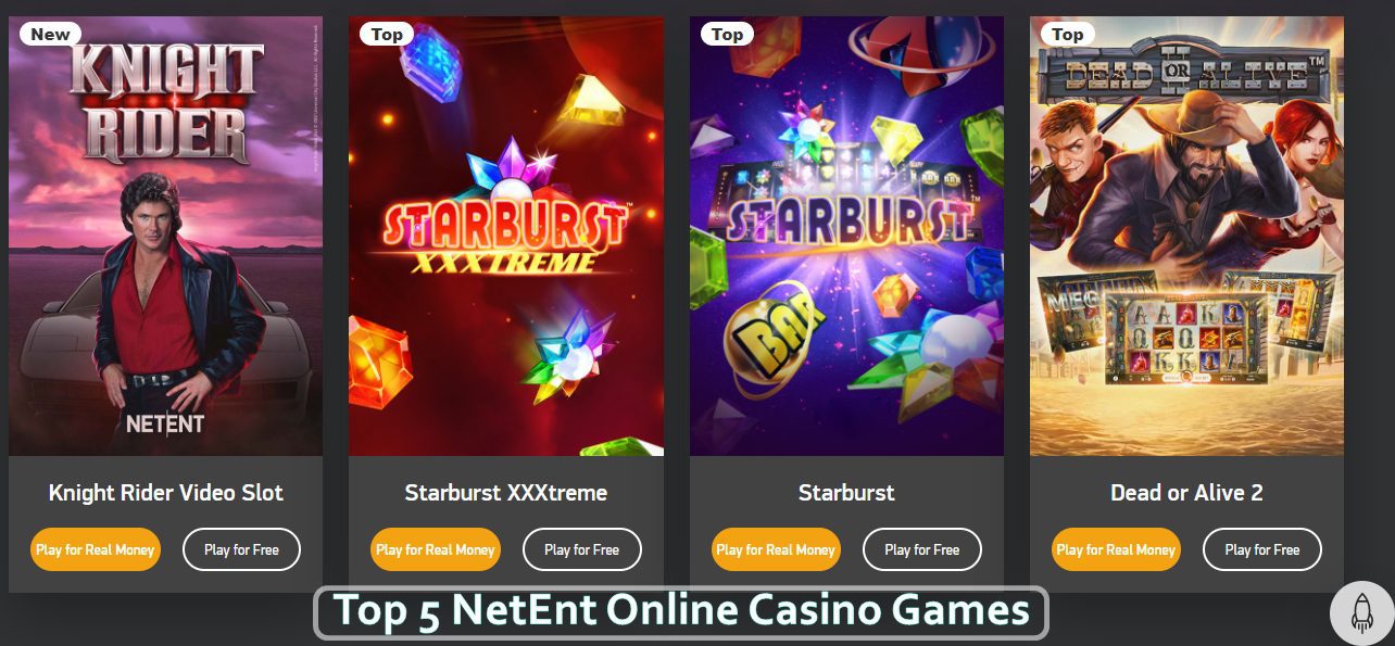 Top 5 NetEnt Online Casino Games